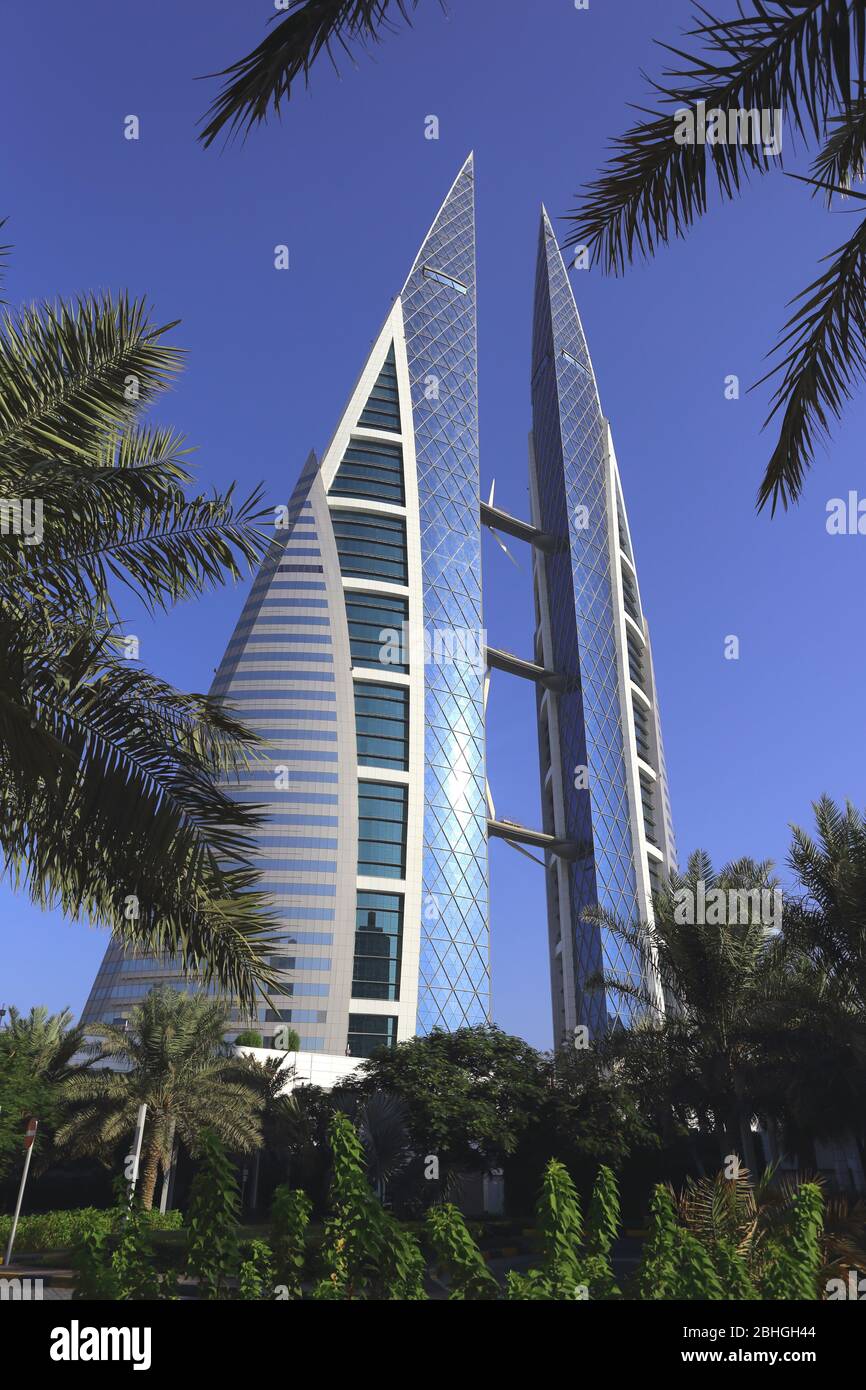 World Trade Centre, Manama, Kingdom of Bahrain Stock Photo