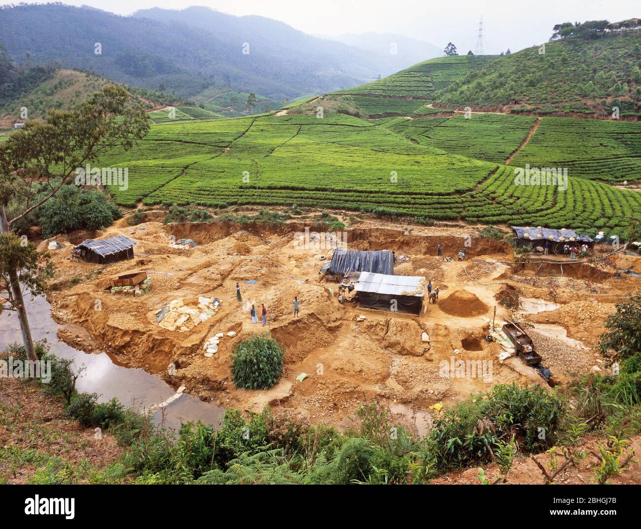 Gem mining, Sri Lanka Stock Photo Alamy