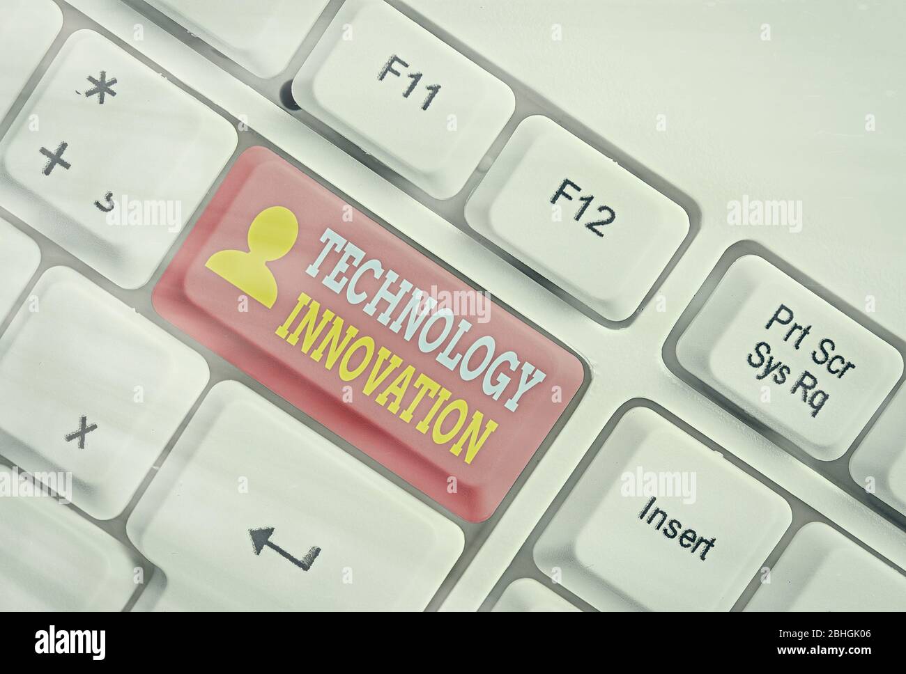 Text sign showing Technology Innovation. Business photo showcasing ...