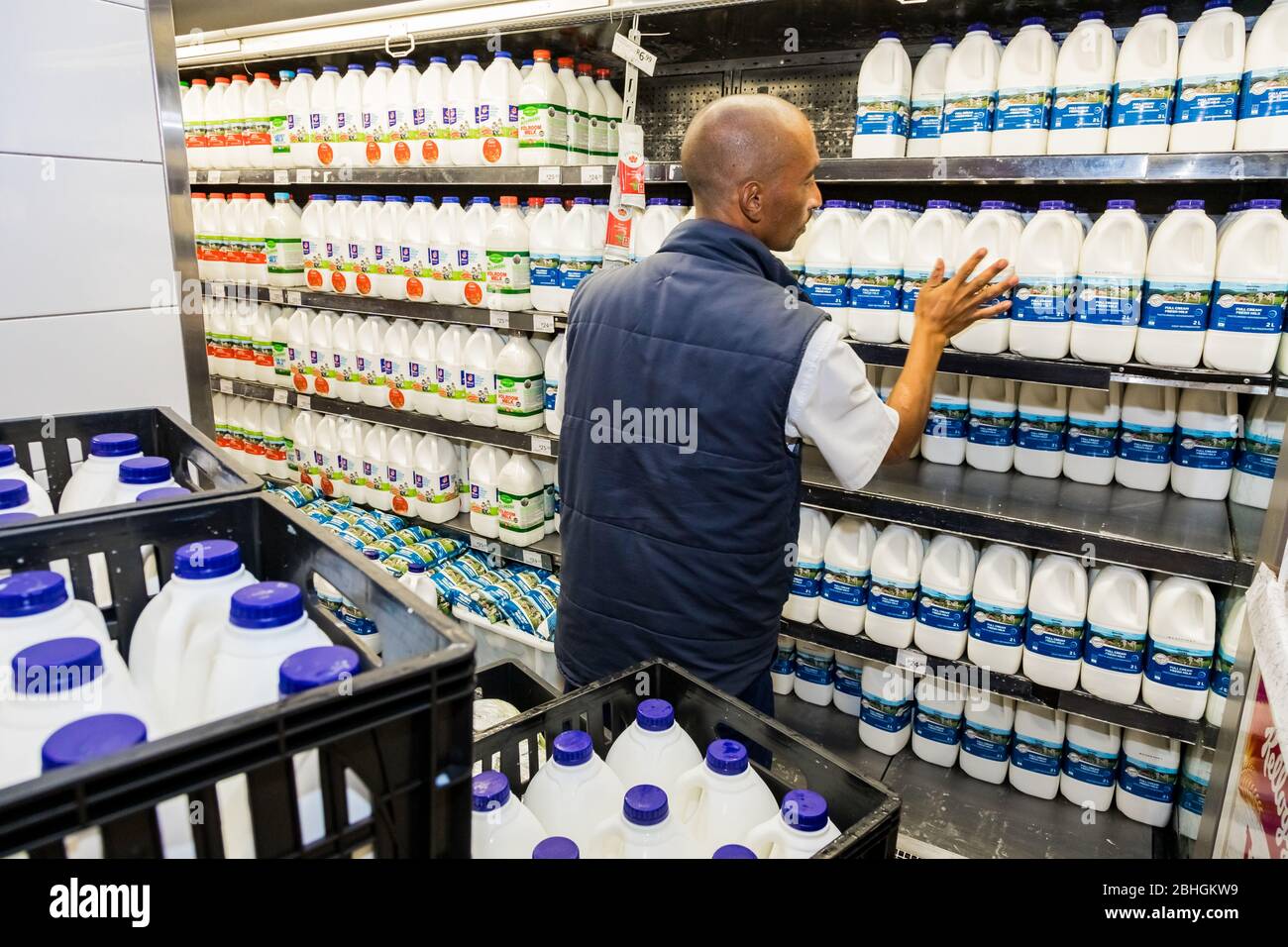 Stacking shelves supermarket hires stock photography and images Alamy