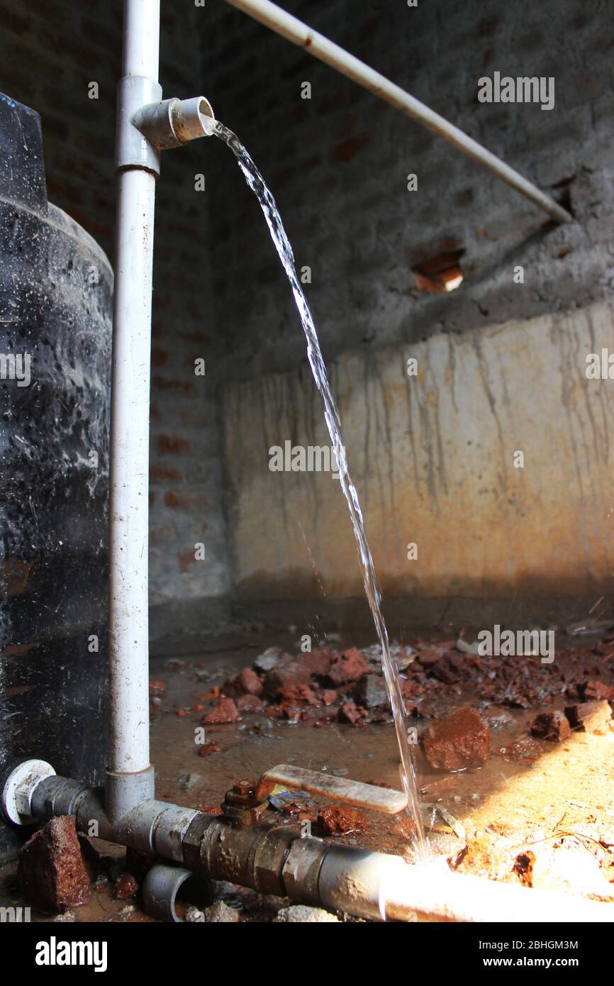 Leaking Water Pipe High Resolution Stock Photography and Images Alamy