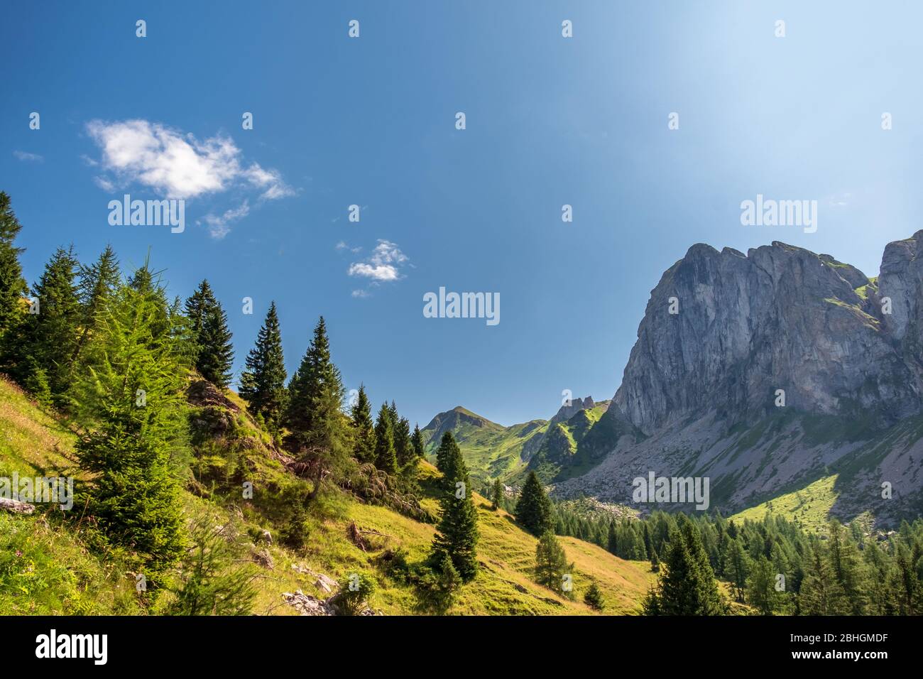 Summer day in the alps of Friuli Venezia-Giulia, Italy Stock Photo - Alamy