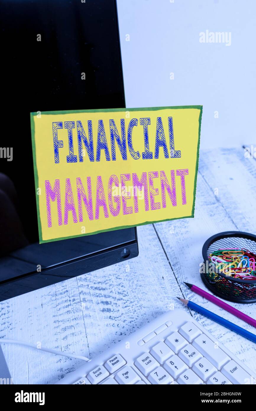 Handwriting text Financial Management. Conceptual photo efficient and ...
