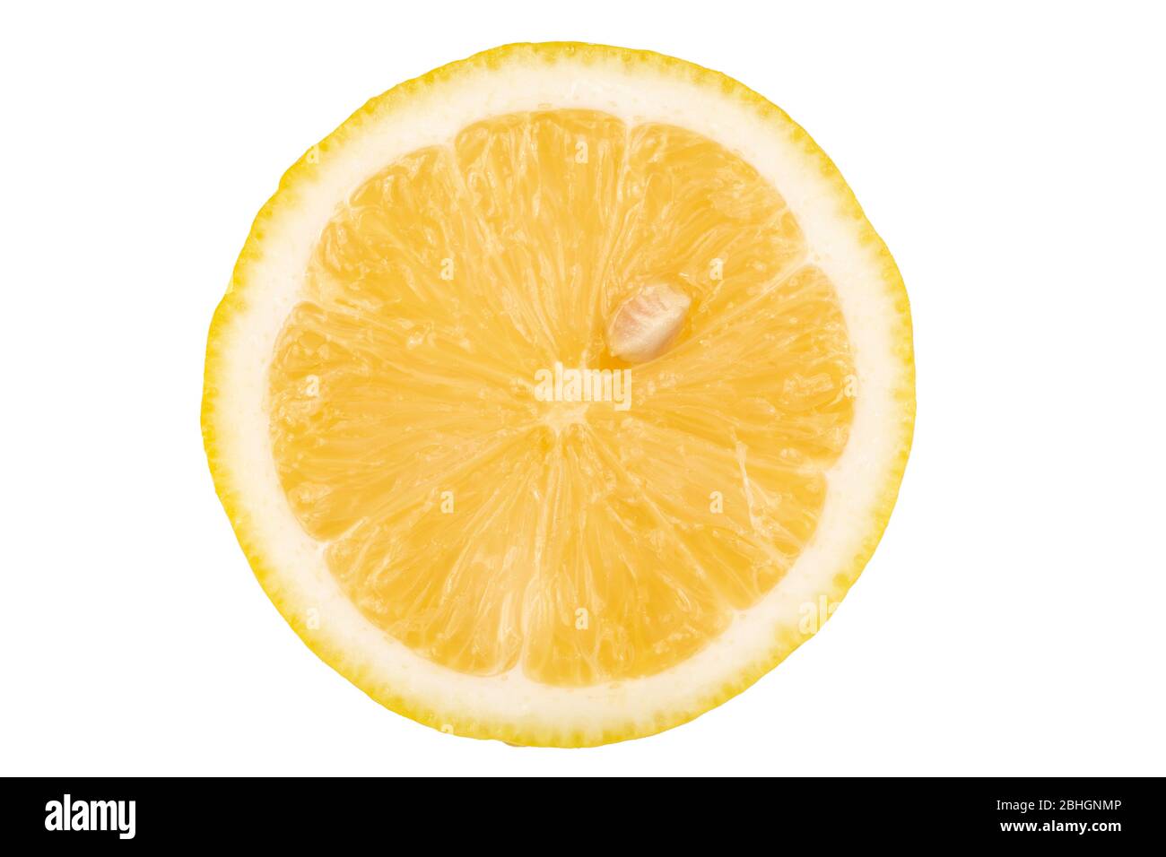 Fresh lemon on white background. Stock Photo