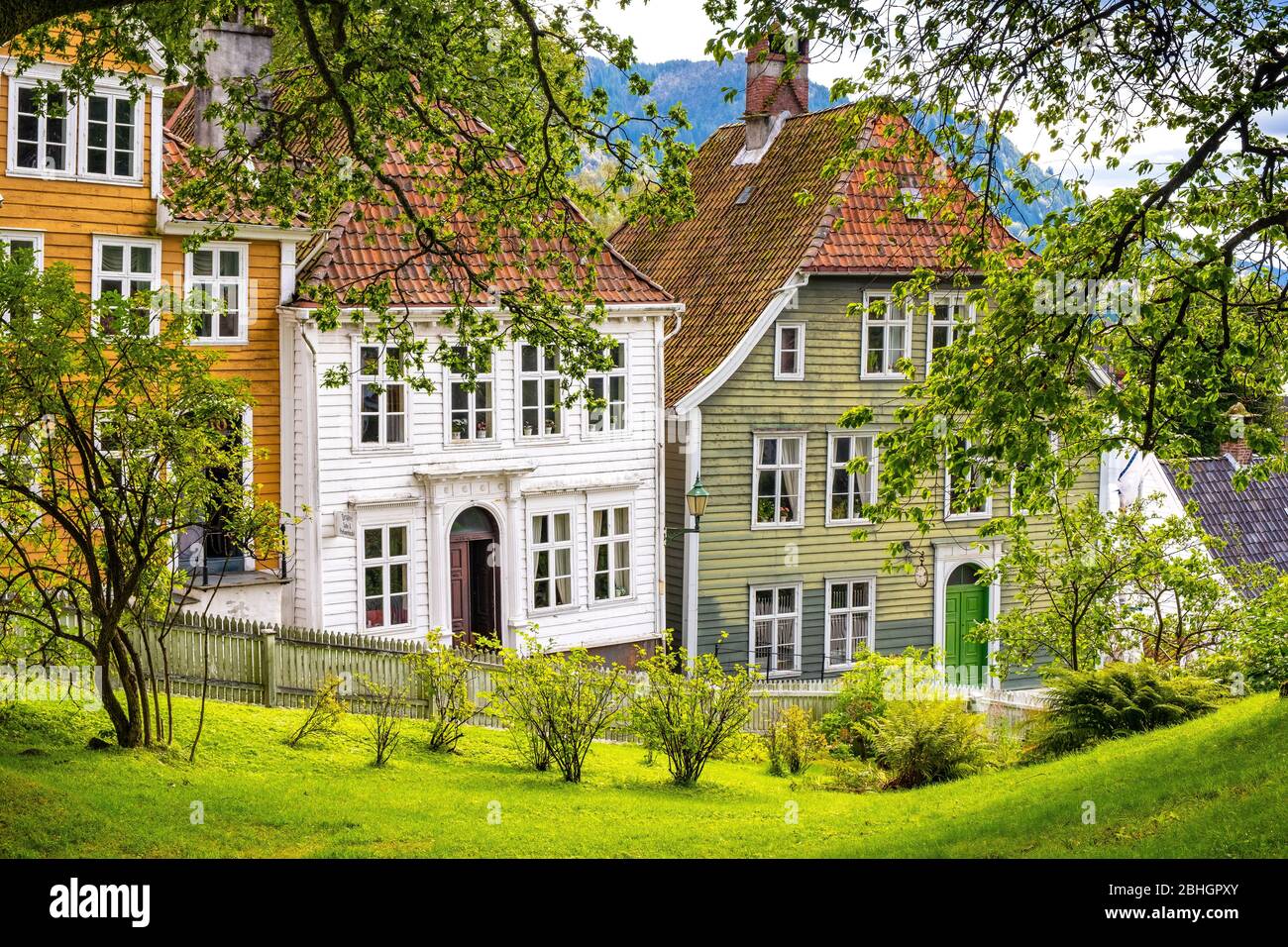 Bergen, Hordaland / Norway 2019/09/06 Reconstructed XIX century