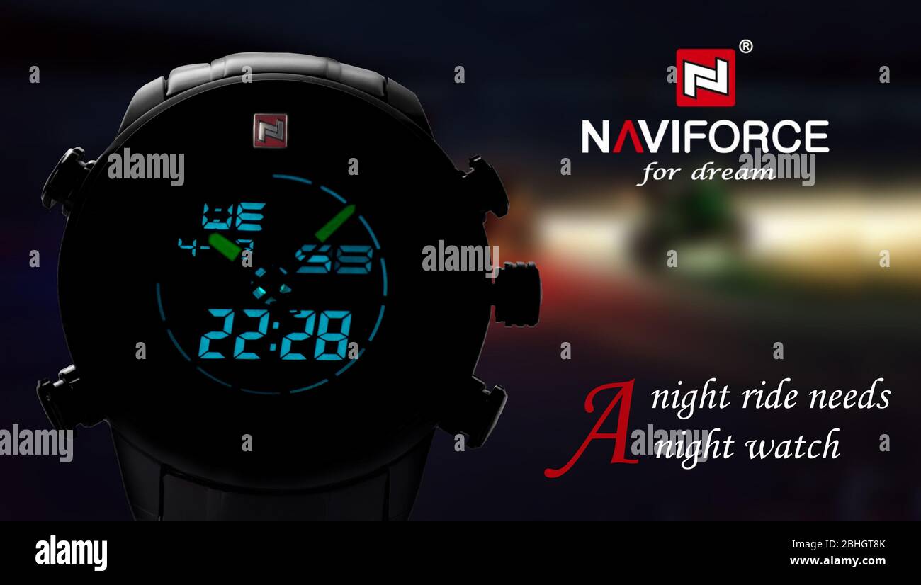 Naviforce store watch logo