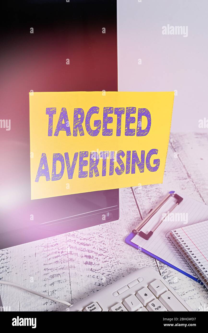 Handwriting text writing Targeted Advertising. Conceptual photo Online ...