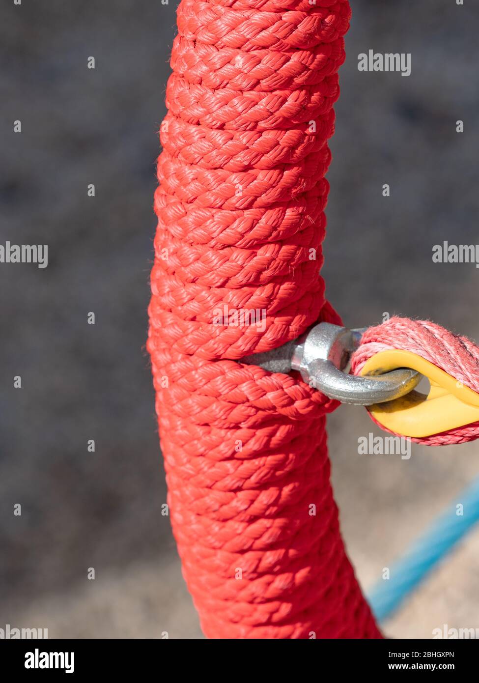 twisted climbing rope