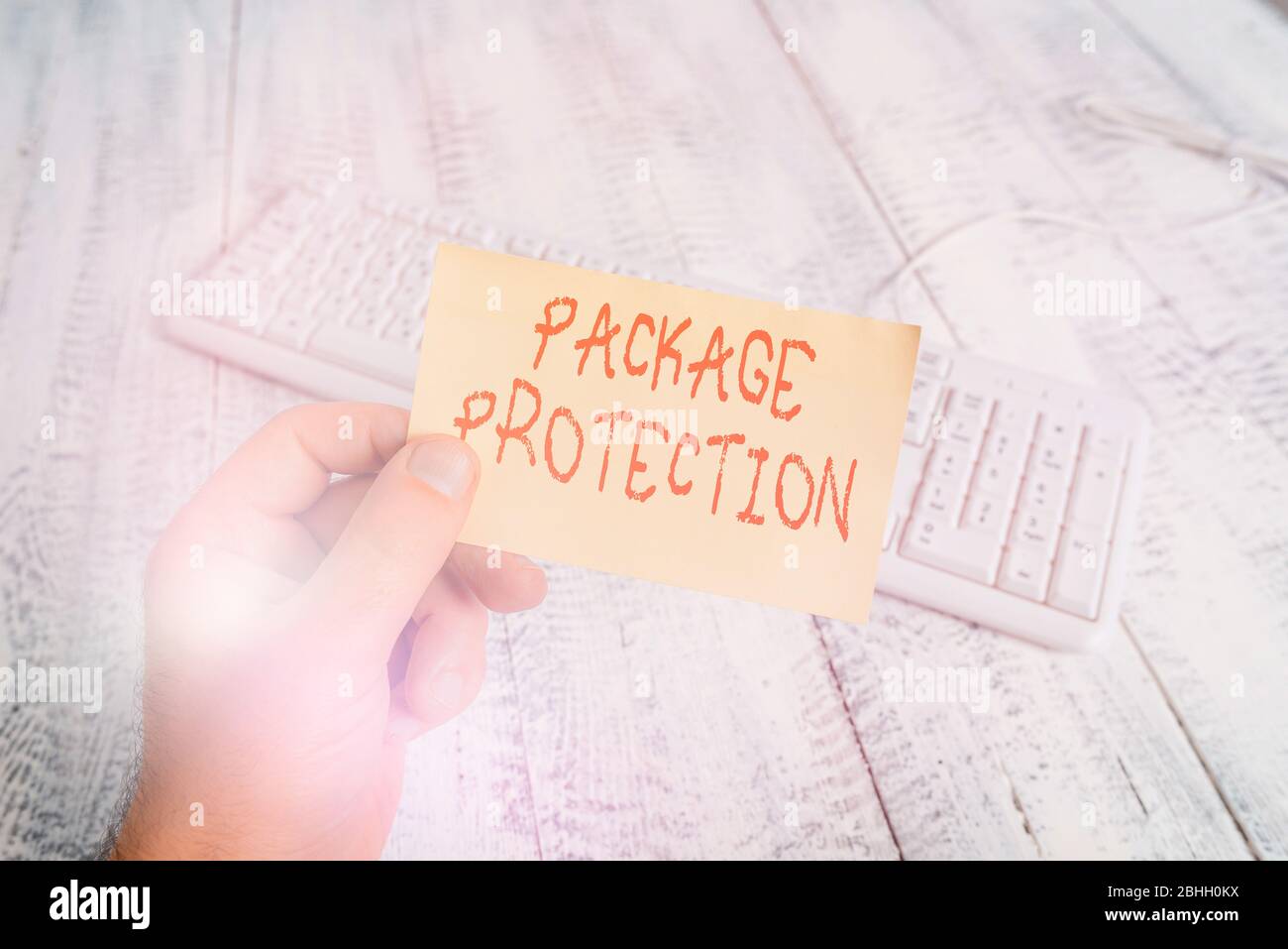 Conceptual hand writing showing Package Protection. Concept meaning
