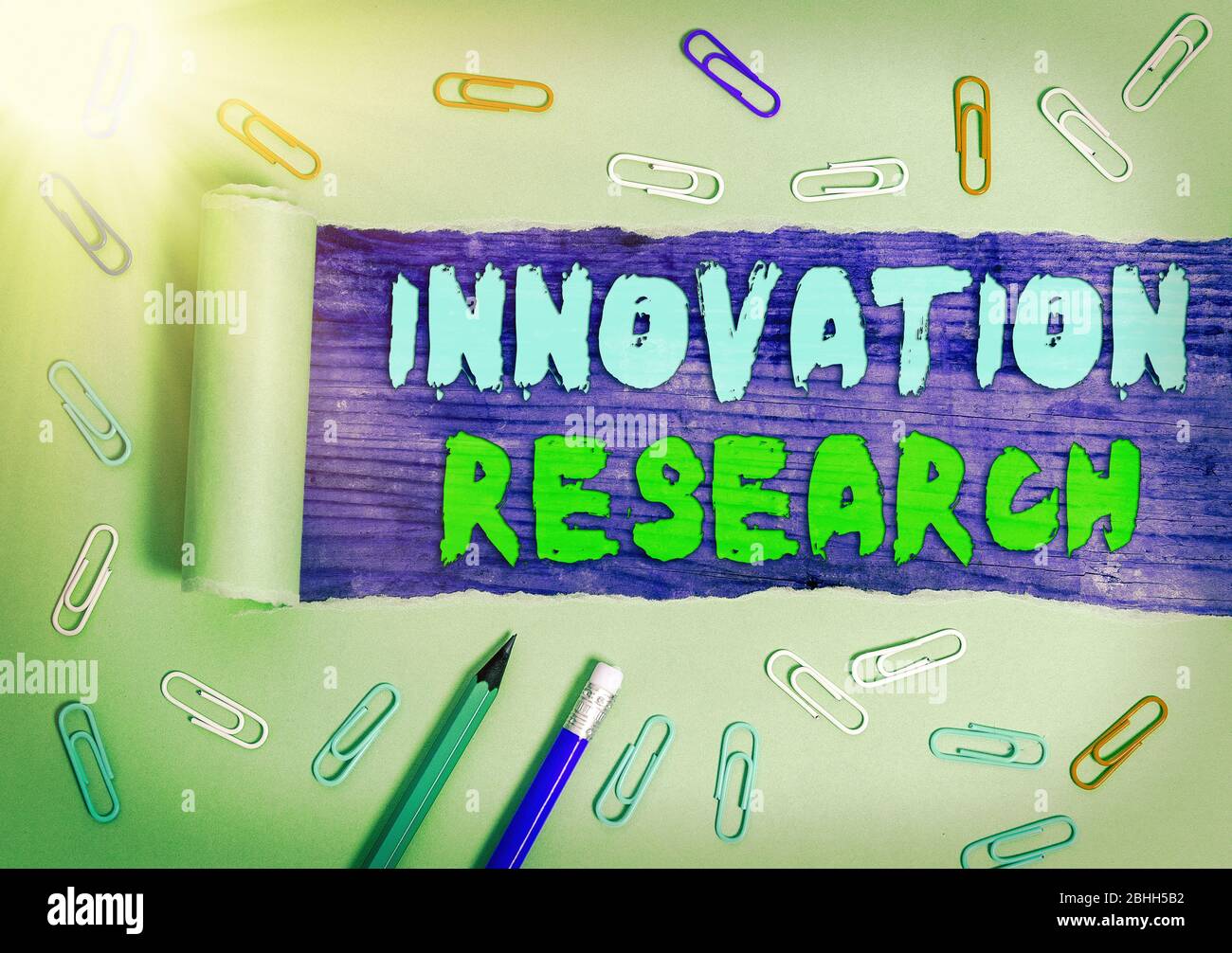 Handwriting text writing Innovation Research. Conceptual photo Existing ...