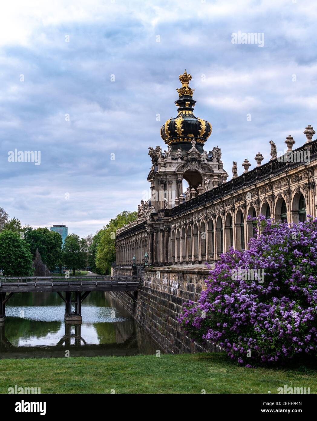 lilac spring zwinger dresden, saxony, germany Stock Photo