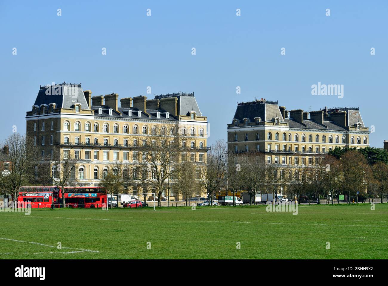 Clapham Common playing fields, Clapham Common North Side, London