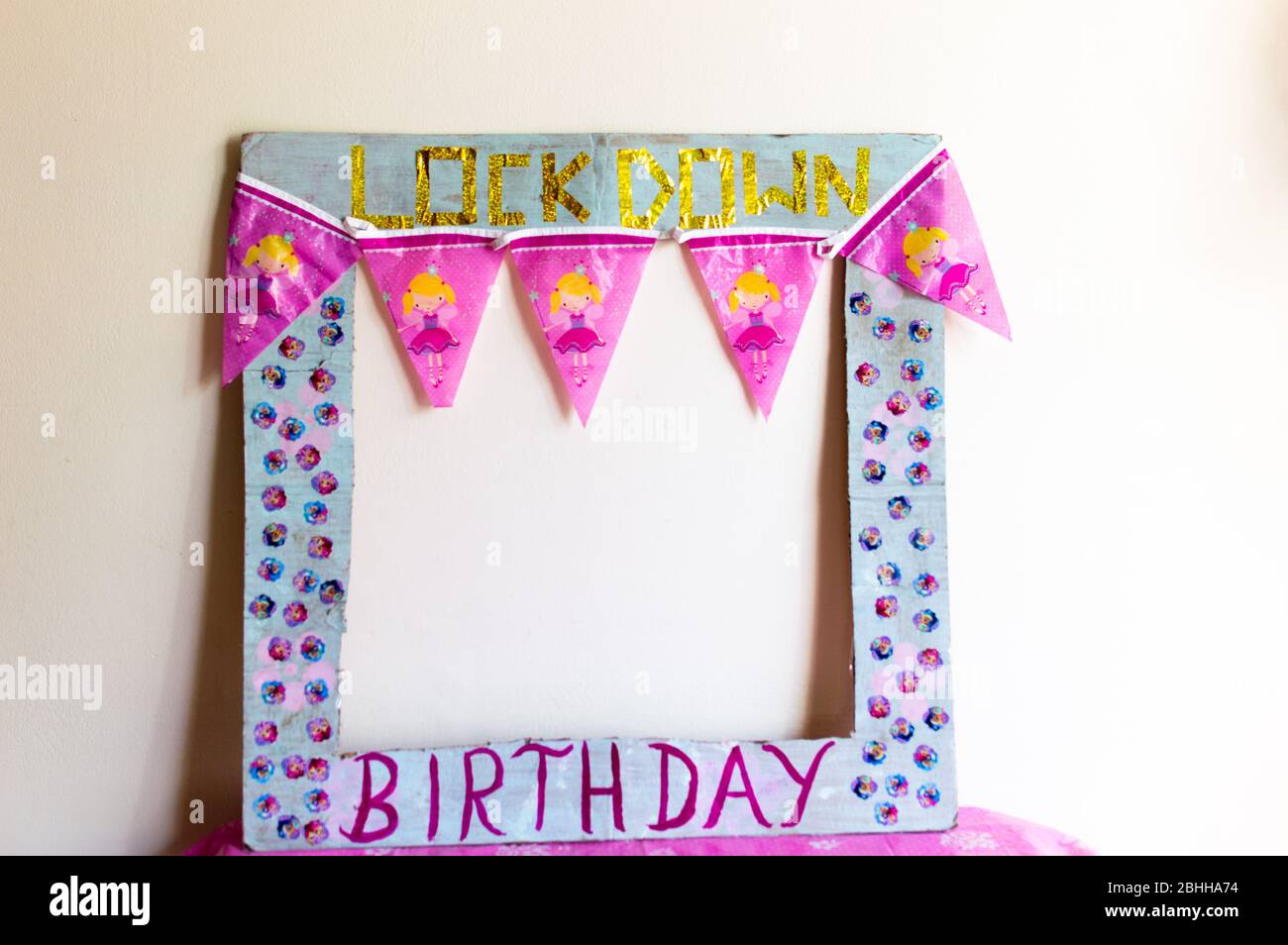 Lock down birthday celebration Stock Photo