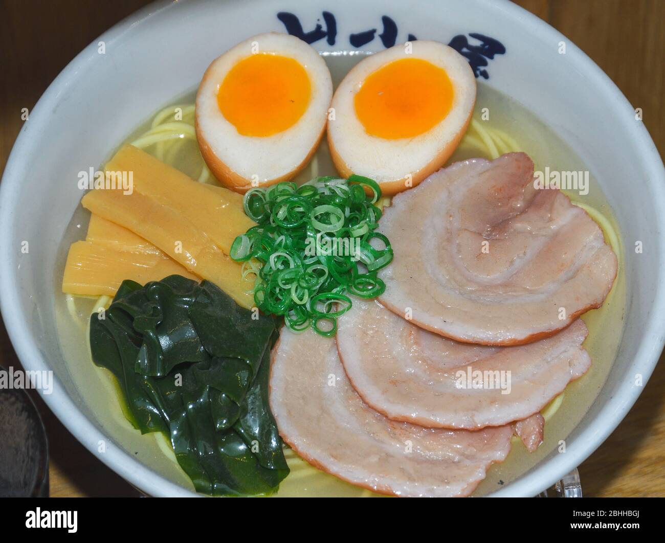Fake japanese ramen soup bowls presentation at a restaurant menu display Stock Photo Alamy