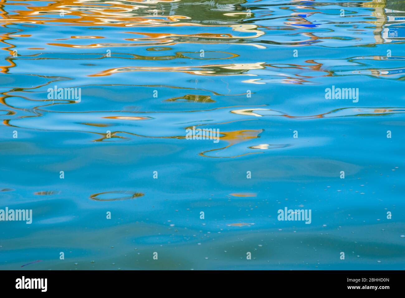 Water reflections. Stock Photo