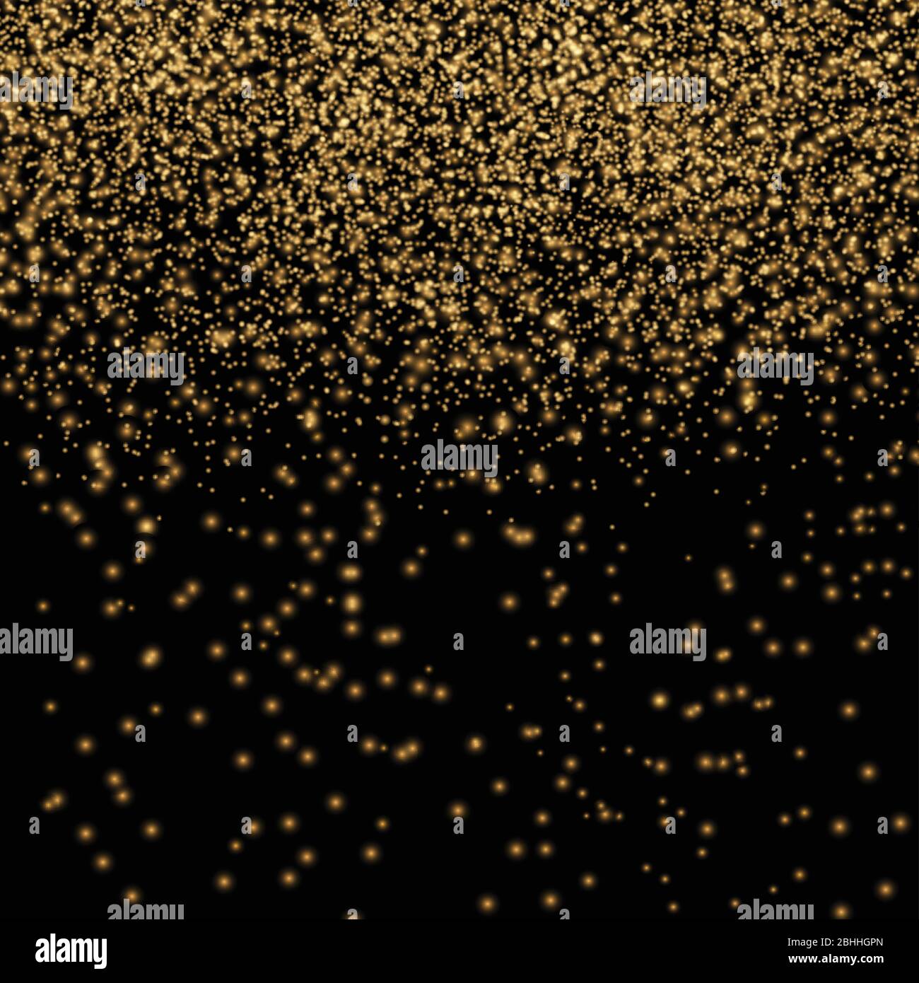 Gold glitter texture on a black background. Golden Sparkle.golden ...