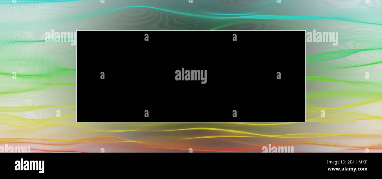Abstract elegant wave panorama design with space for your text Stock ...