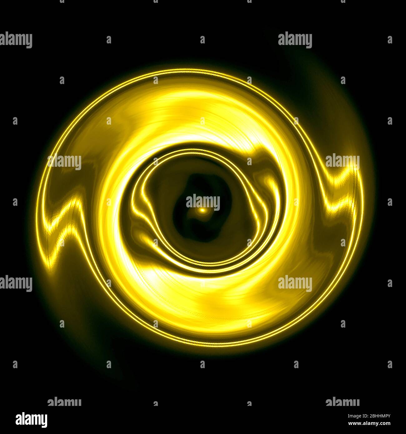 Yellow and black abstract background for design with radial blur. Space ...
