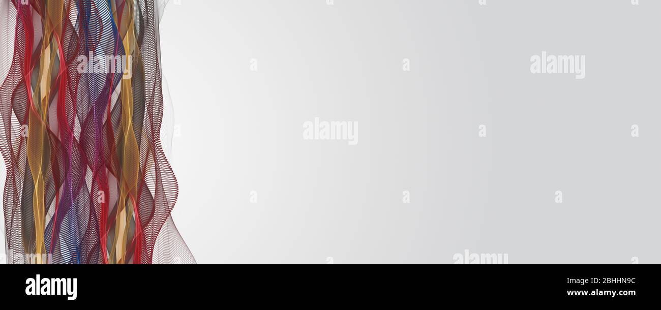 Abstract elegant wave panorama design with space for your text Stock ...
