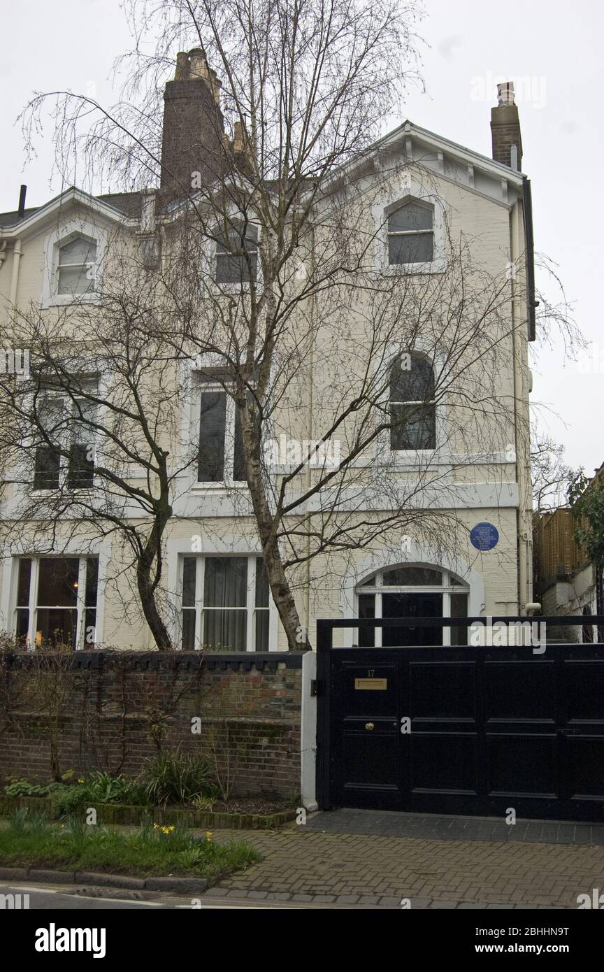 Historic home of the author and novelist Katherine Mansfield (1888 - 1923) and her husband, the writer and critic John Middleton Murry (1889 - 1957) i Stock Photo