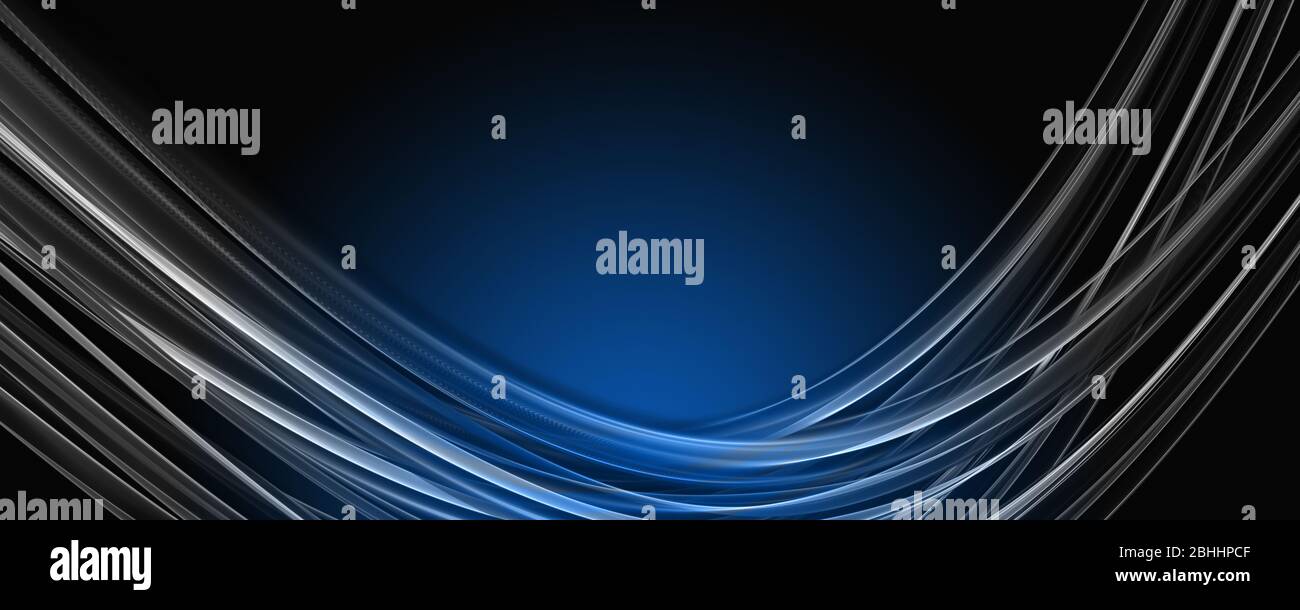 Abstract elegant wave panorama design with space for your text Stock ...