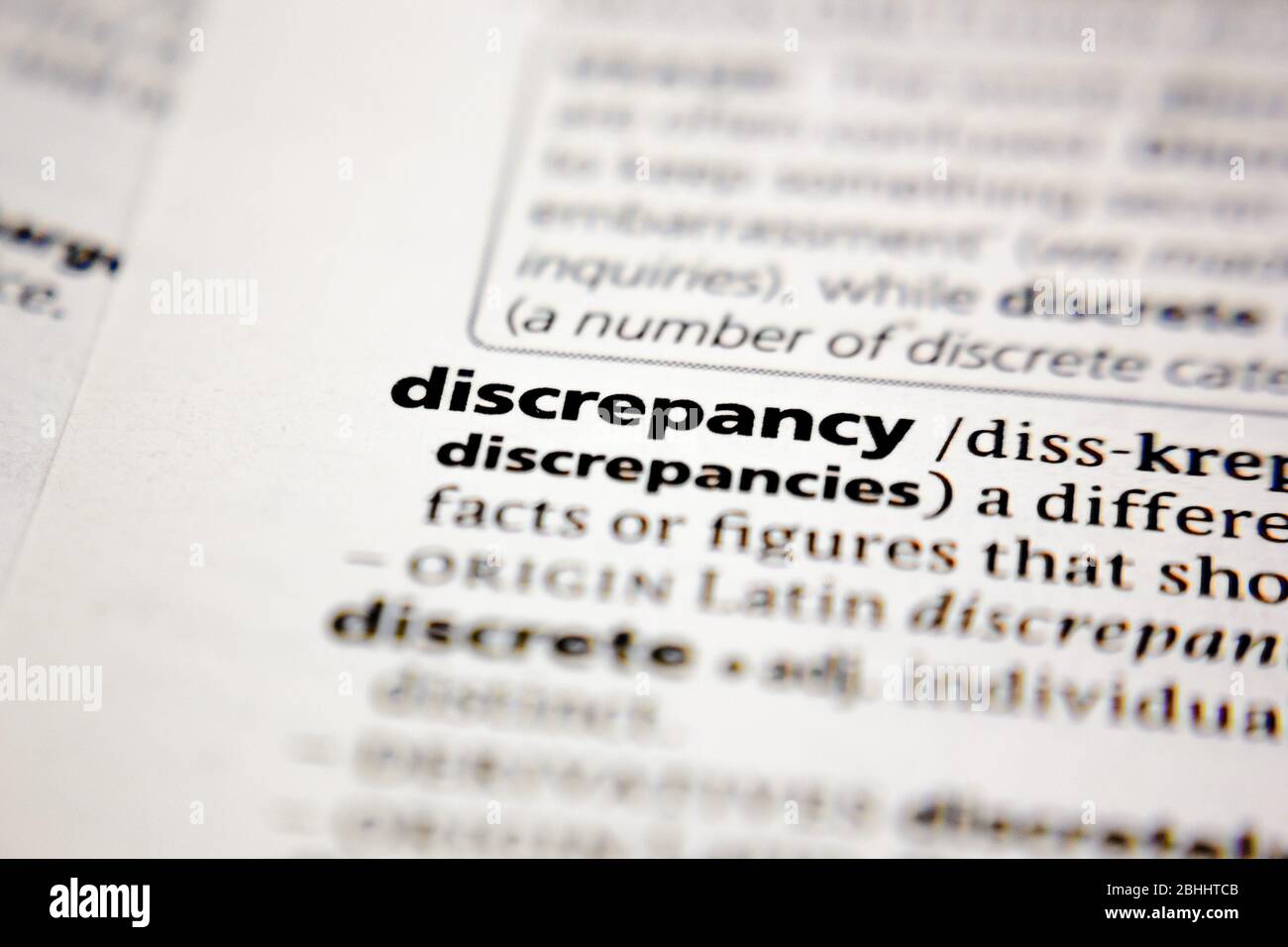 Deiscrepancy Discrepancy hi-res stock photography and images - Alamy