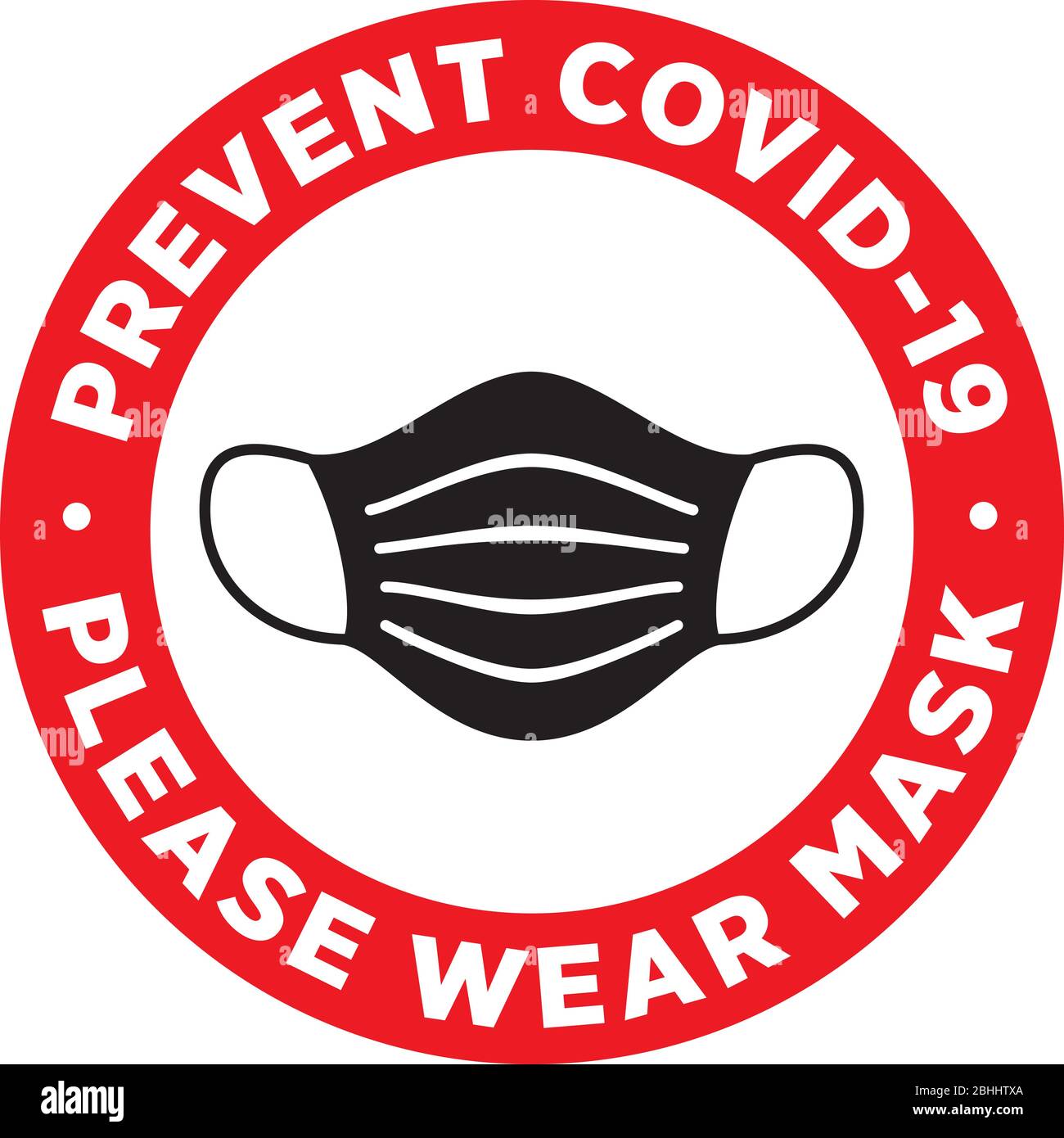 Please Wear Medical Mask Signage or Sticker for help reduce the risk of ...