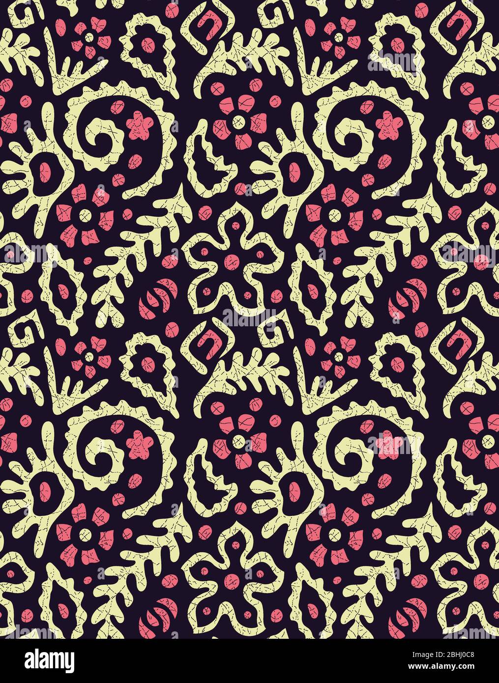 seamless traditional batik design Stock Photo