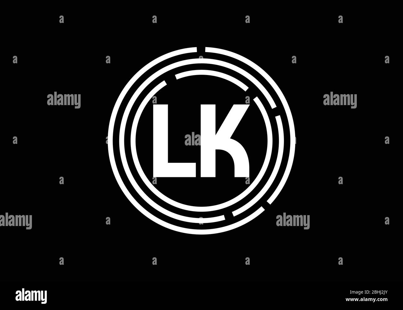 Initial Monogram Letter L K Logo Design Vector Template. LK Letter Logo ...