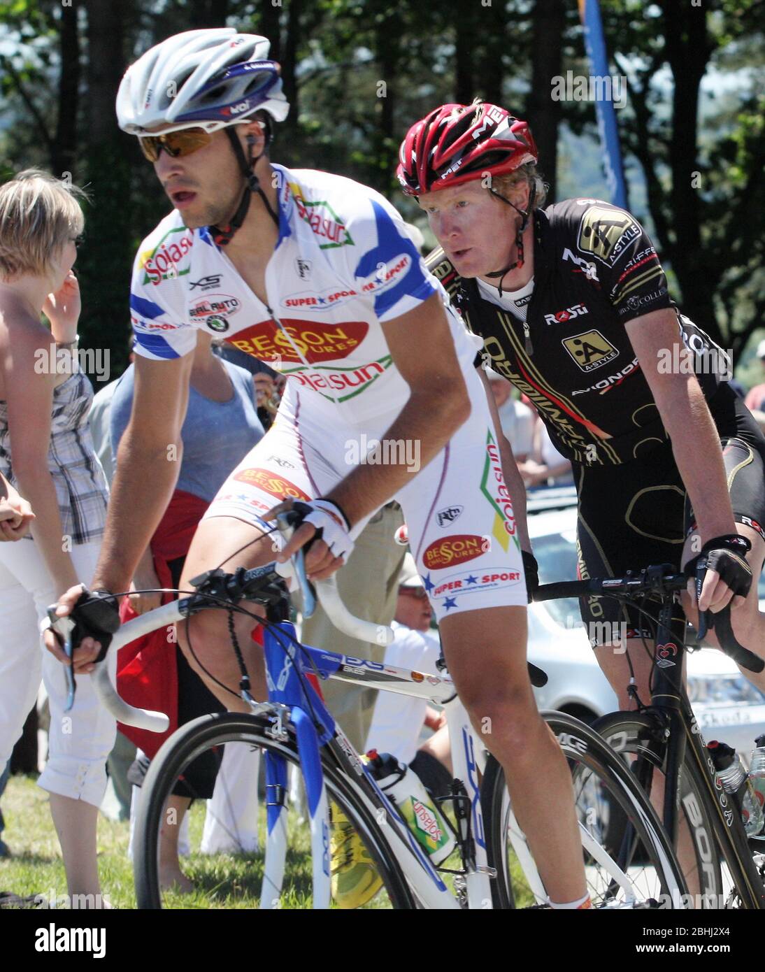 Jérémie Galland of Besson Chaussures - Sojasun during the Grand Prix  Plumelec 2009, cycling race, Plumelec - Nice (113,5 Km) on Mary 30, 2009 in  Plumelec, France - Photo Laurent Lairys / DPPI Stock Photo - Alamy