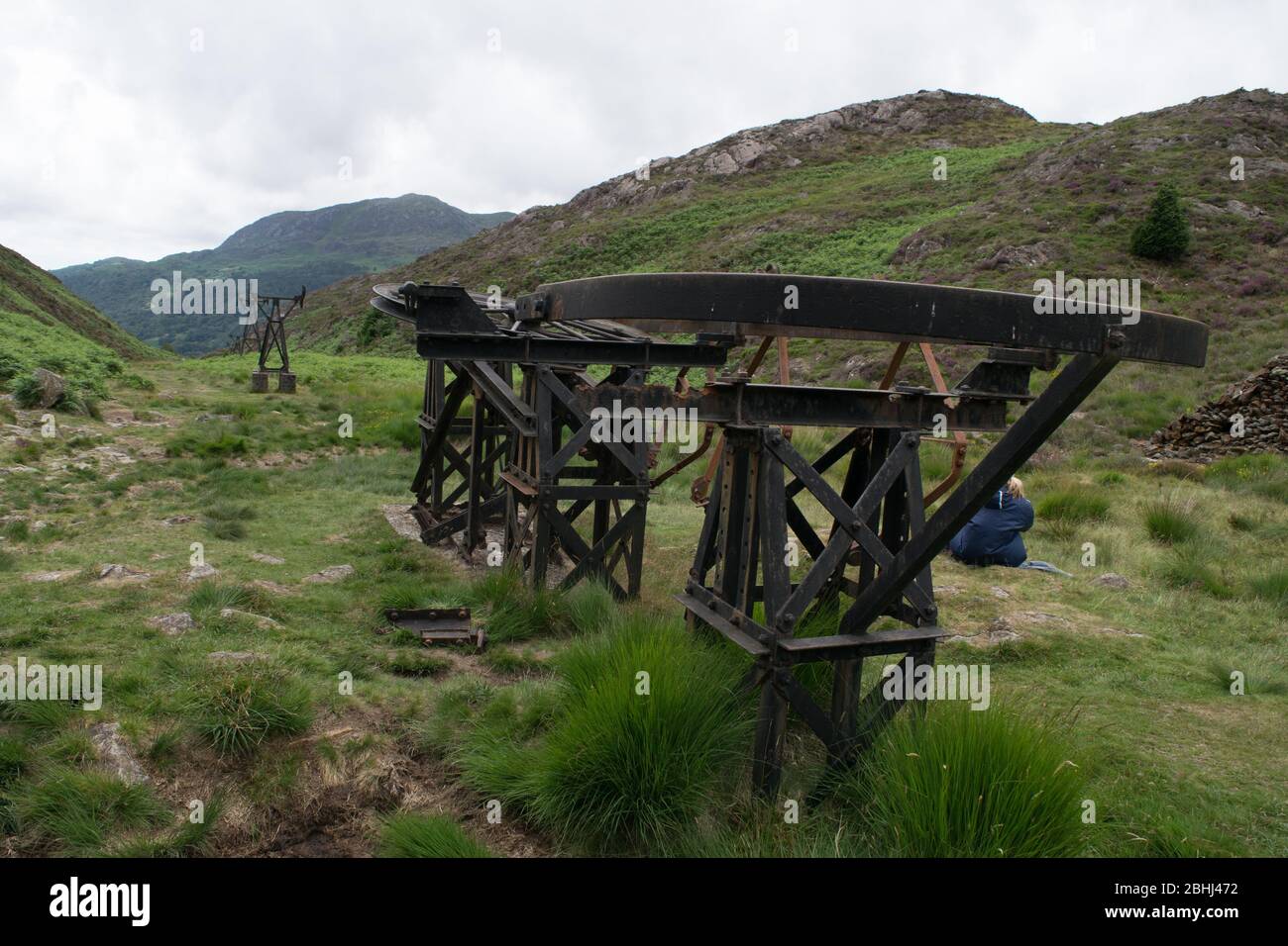 Disused mine workings North Wales Stock Photo