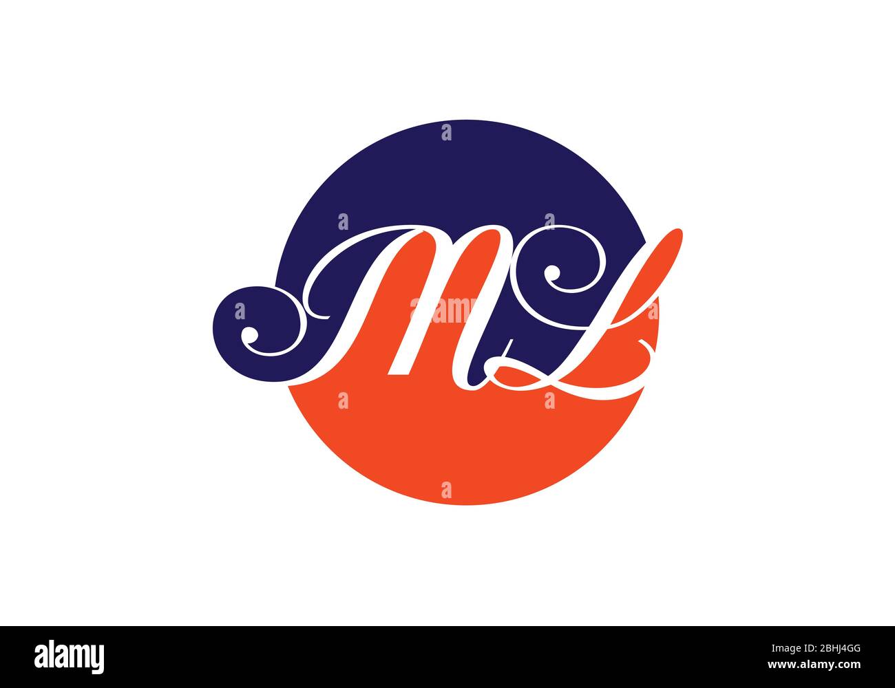 Initial Monogram Letter M L Logo Design Vector Template Ml Letter Logo Design Stock Vector Image Art Alamy