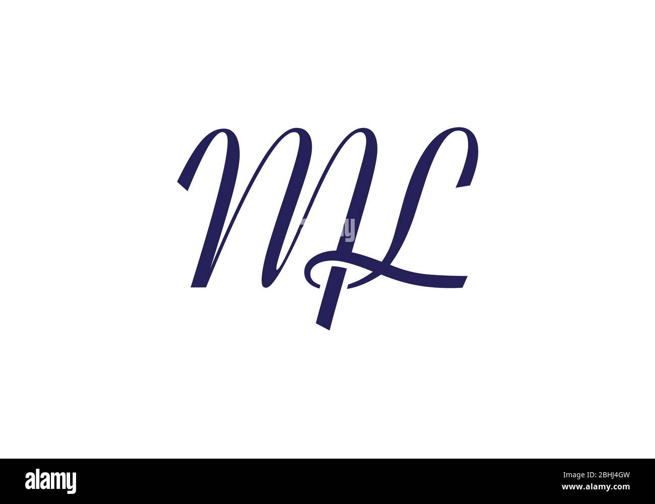Initial Monogram Letter M L Logo Design Vector Template Ml Letter Logo Design Stock Vector Image Art Alamy