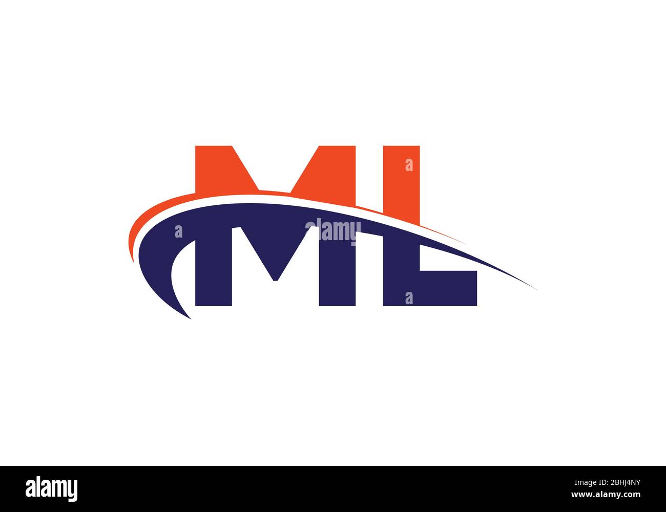Initial Monogram Letter M L Logo Design Vector Template Ml Letter Logo Design Stock Vector Image Art Alamy