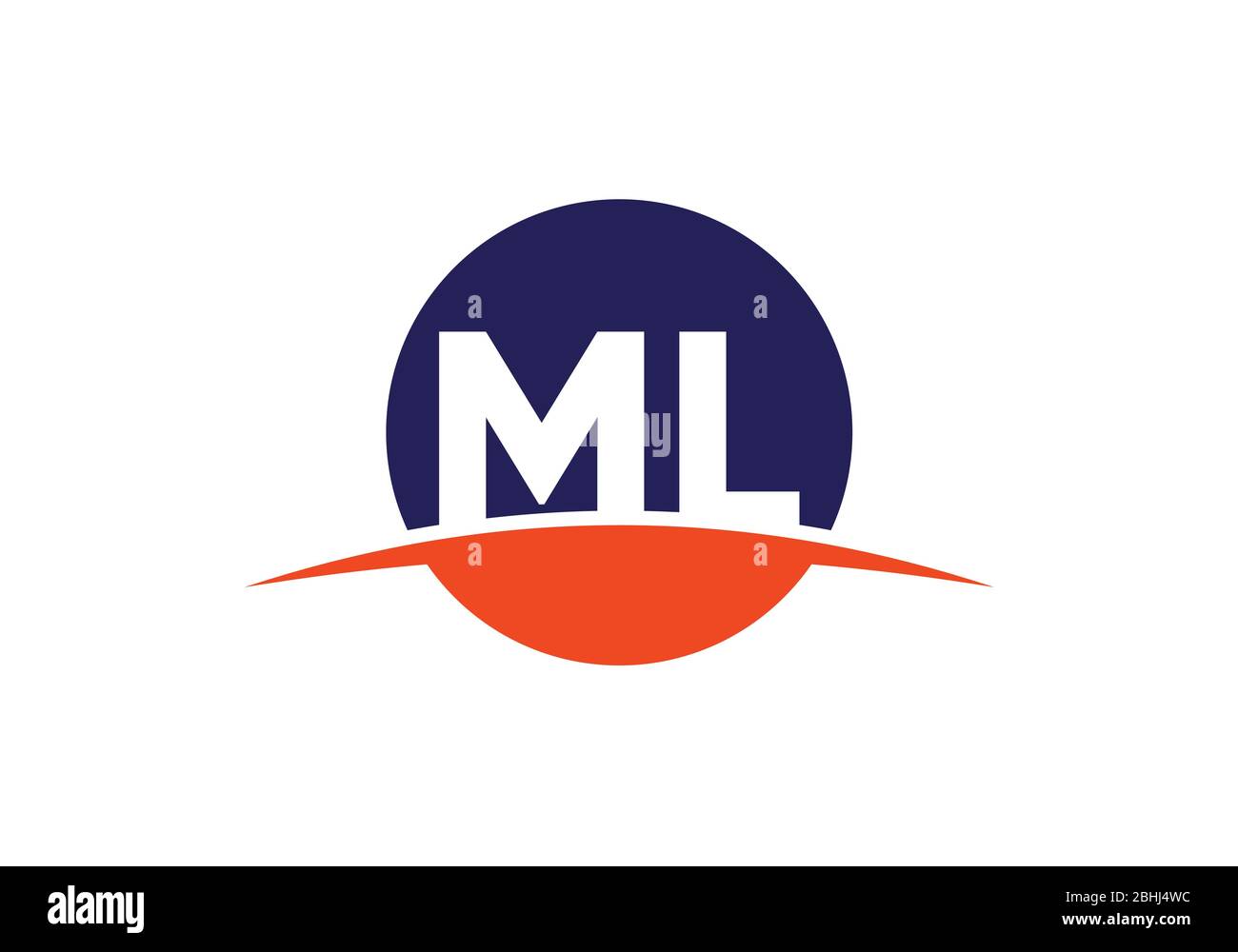 Initial Monogram Letter M L Logo Design Vector Template Ml Letter Logo Design Stock Vector Image Art Alamy
