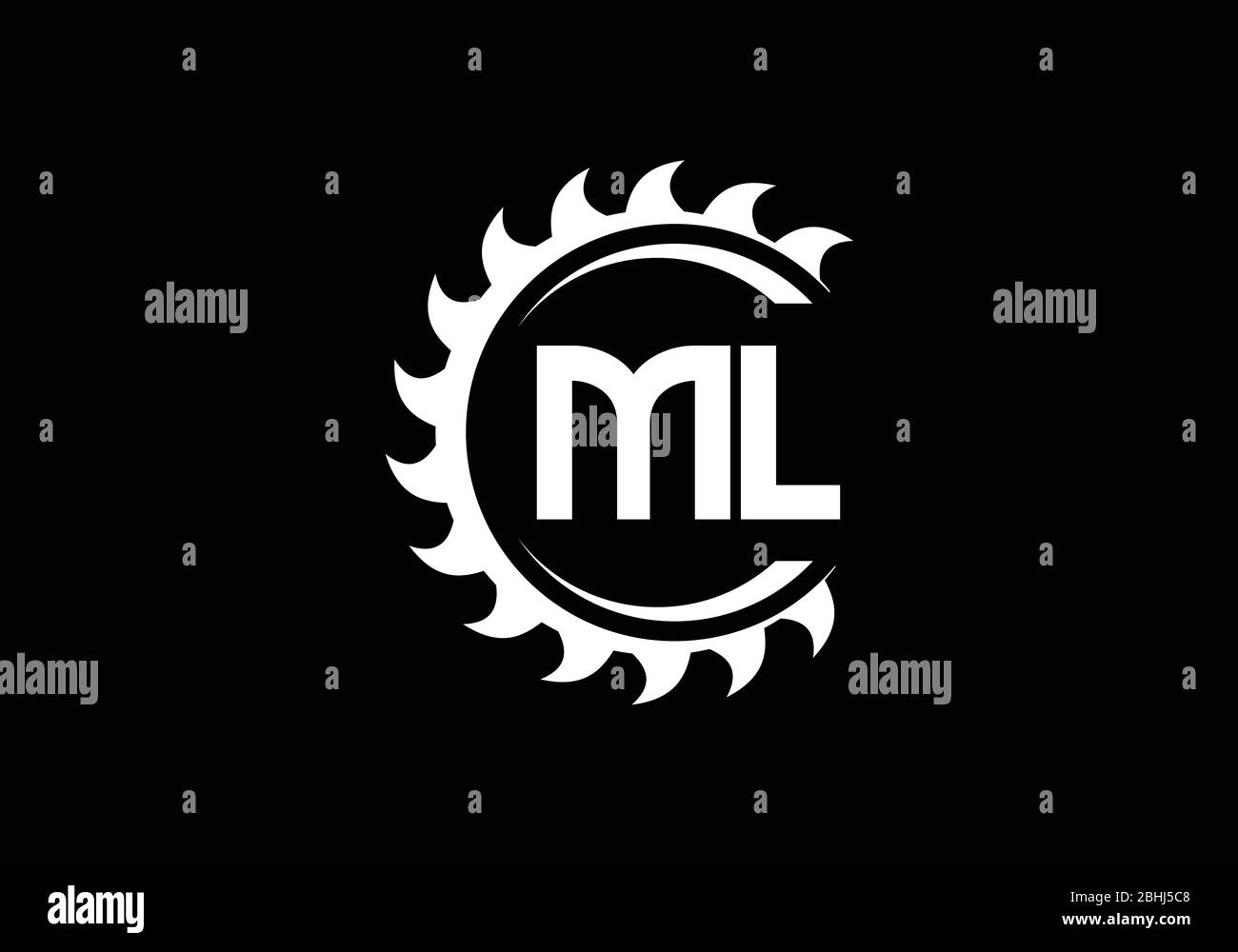 Initial Monogram Letter M L Logo Design Vector Template Ml Letter Logo Design Stock Vector Image Art Alamy