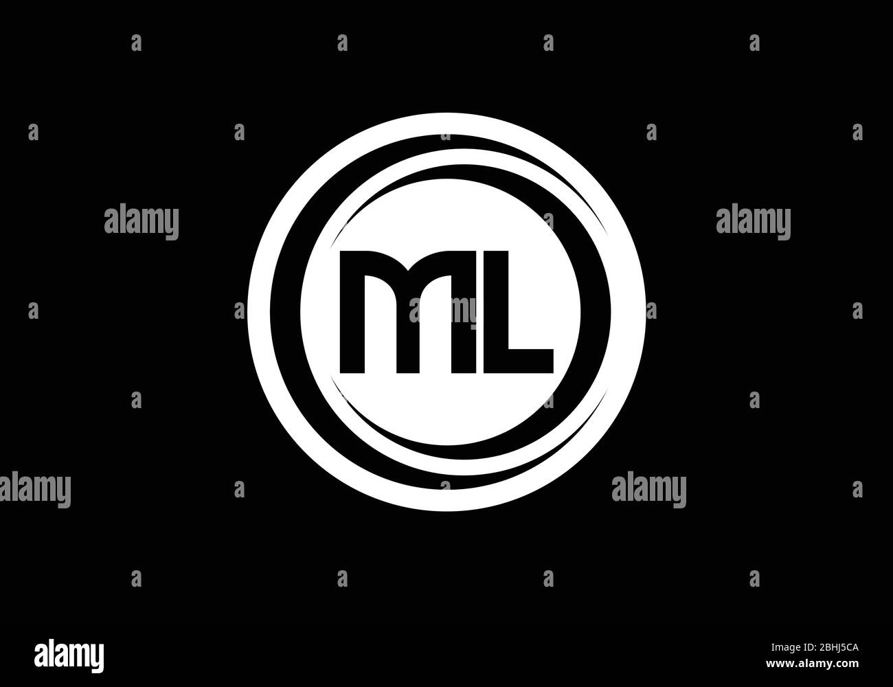 Initial Monogram Letter M L Logo Design Vector Template Ml Letter Logo Design Stock Vector Image Art Alamy
