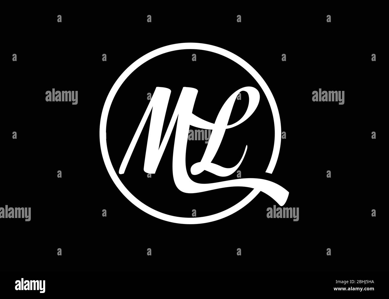 Initial Monogram Letter M L Logo Design Vector Template Ml Letter Logo Design Stock Vector Image Art Alamy