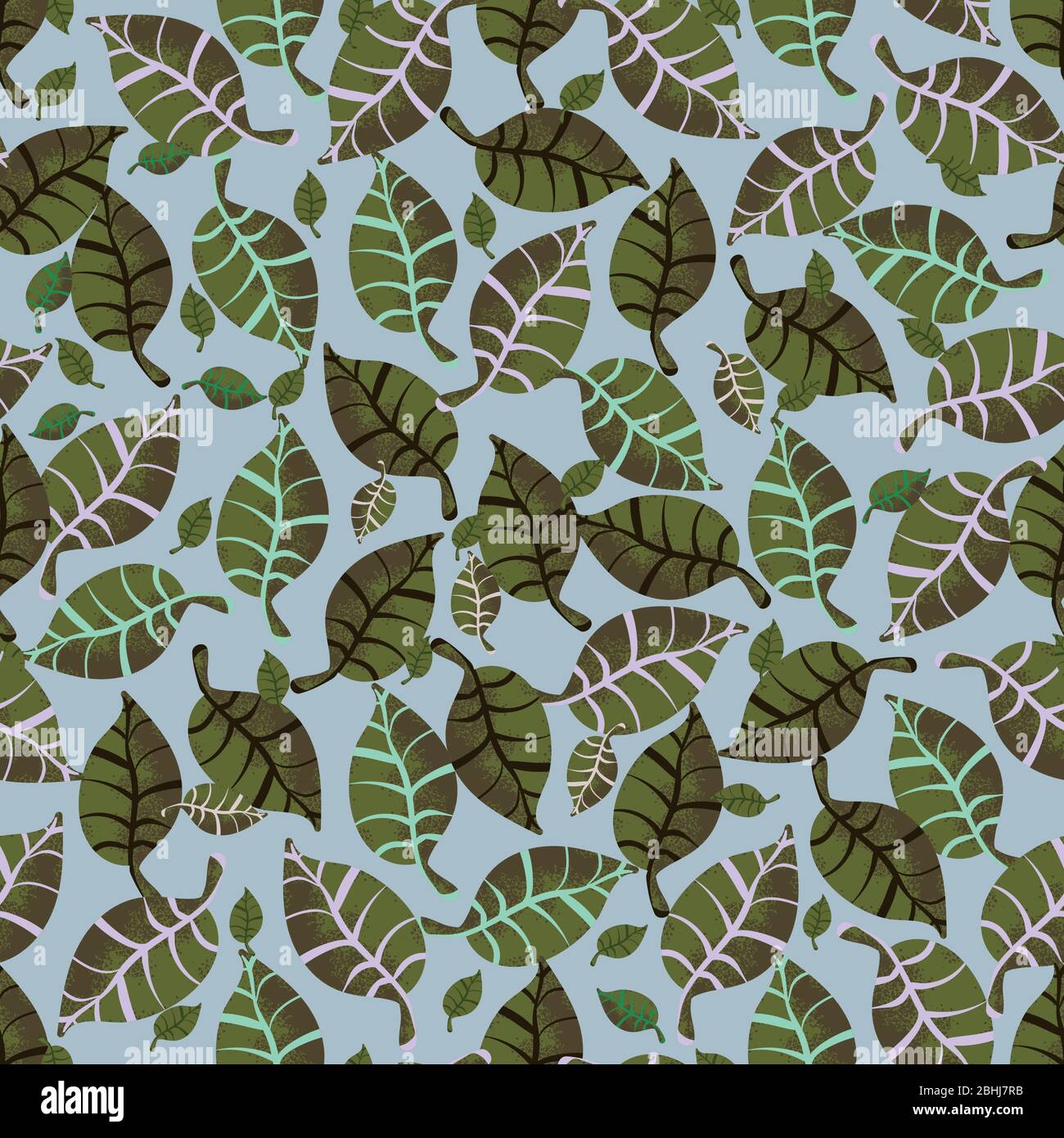 Multiple small leaves Stock Vector Images - Alamy