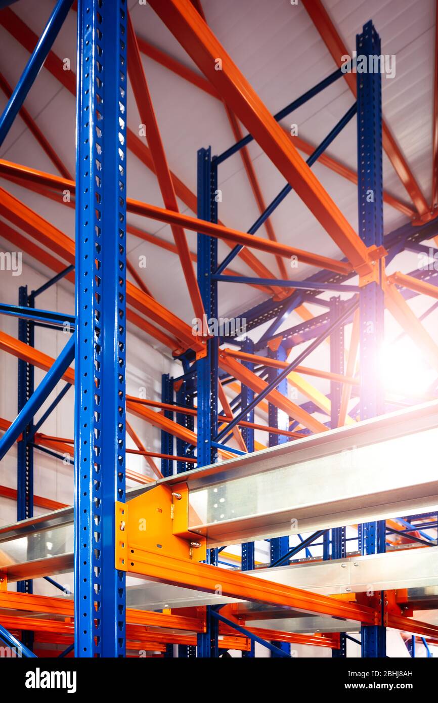 Interior of the new and modern warehouse space Stock Photo Alamy