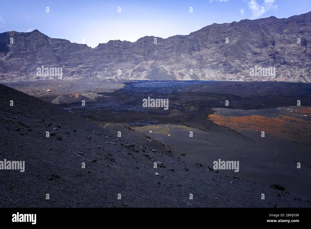 Cha das Caldeiras and Pico do Fogo in Cape Verde, Africa Stock Photo ...