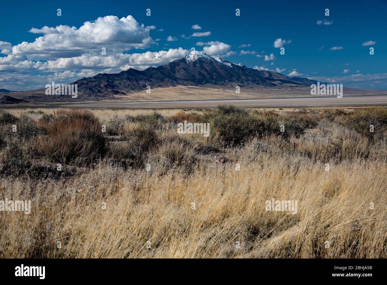 Pilot Peak in Eastern Nevada between the towns of Wendover and Elko. A