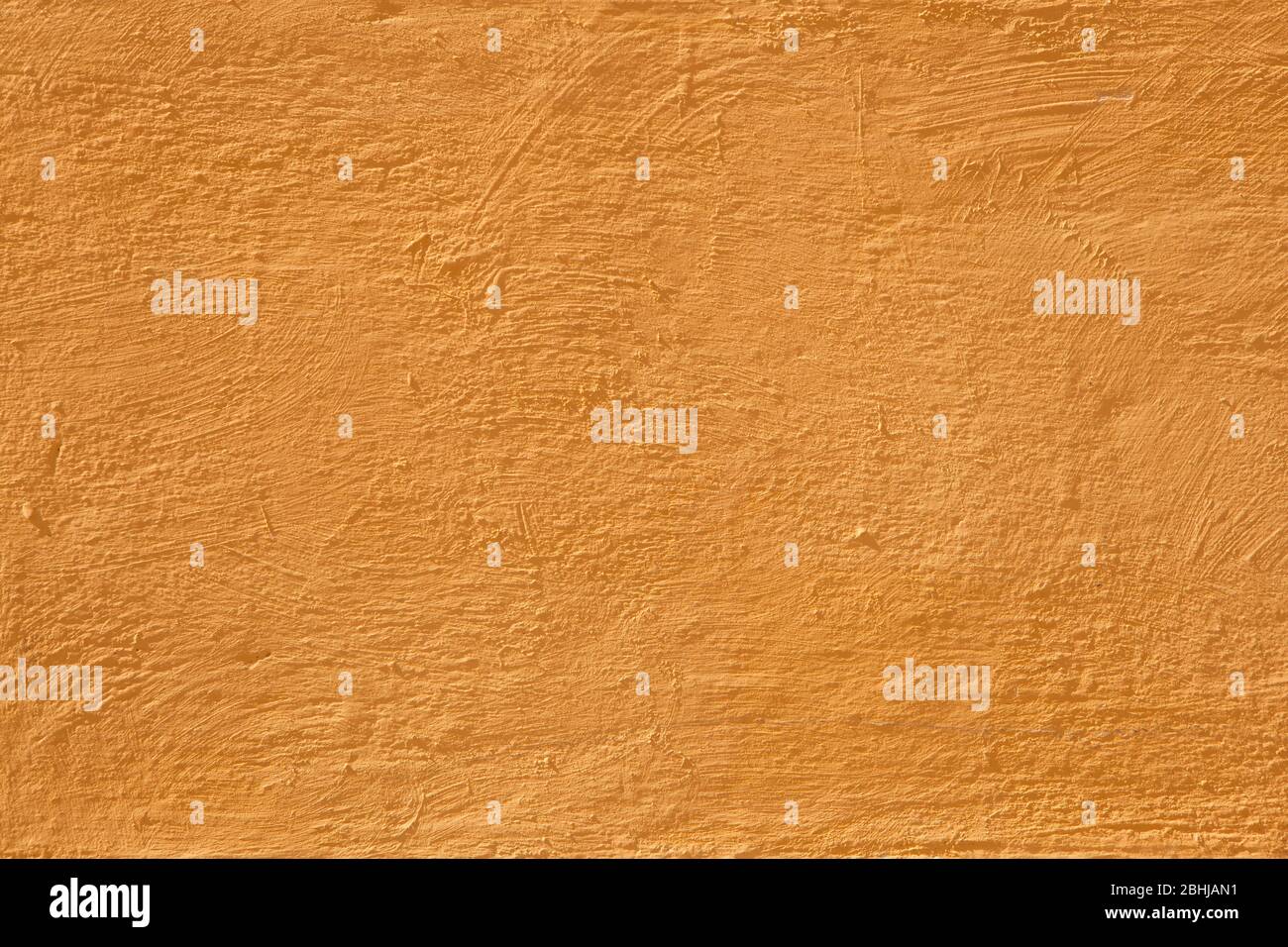 Colorful concrete wall, bright yellow vintage style of cement background paint with small texture details. Stock Photo