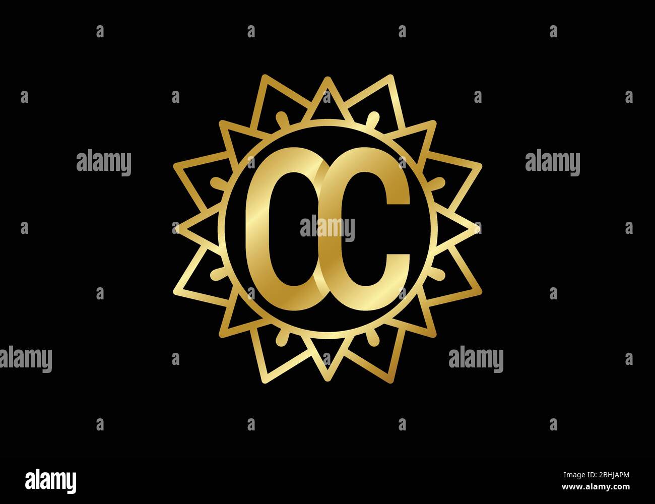 Initial Monogram Letter O C Logo Design Vector Template. OC Letter Logo ...