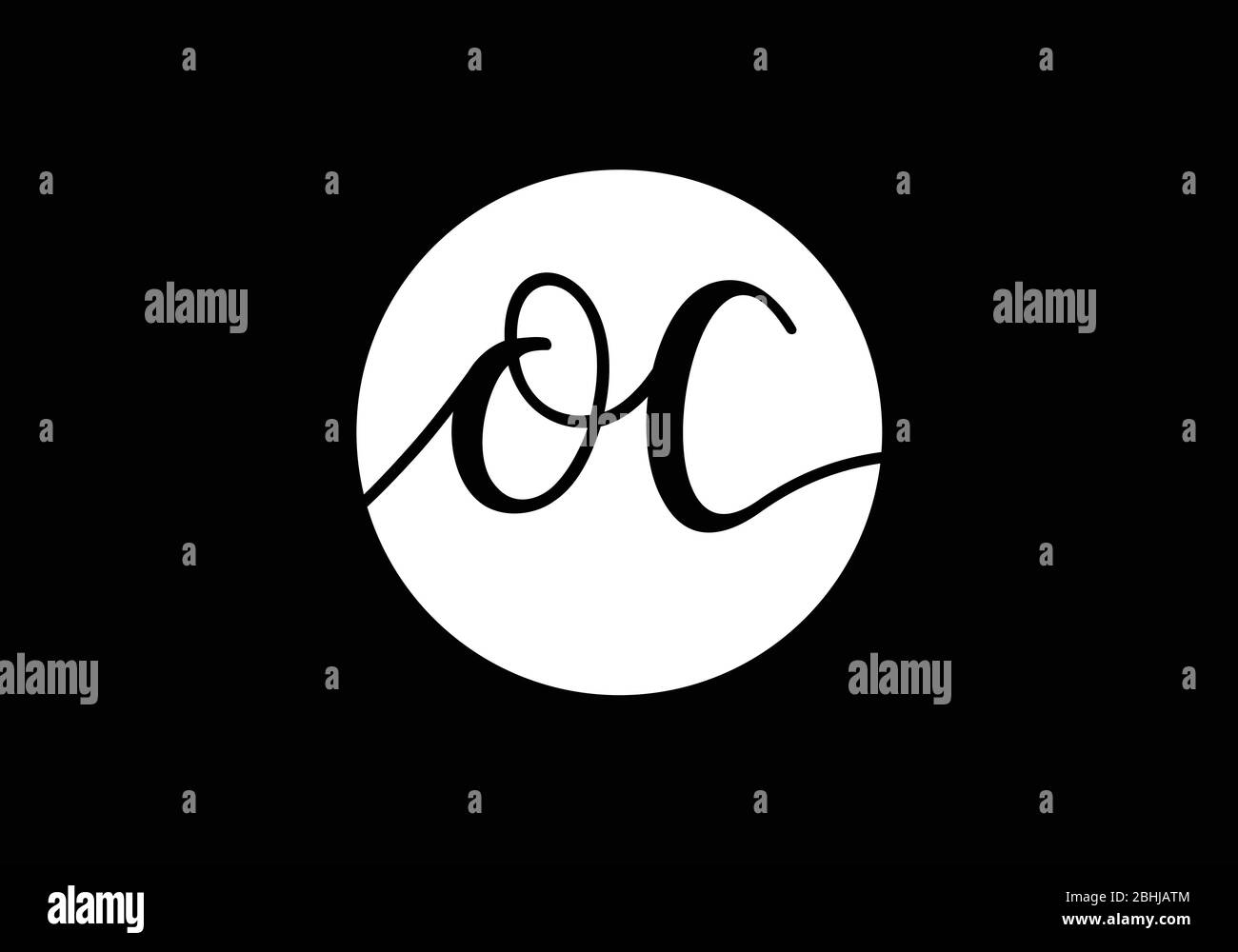 Initial Monogram Letter O C Logo Design Vector Template. OC Letter Logo ...