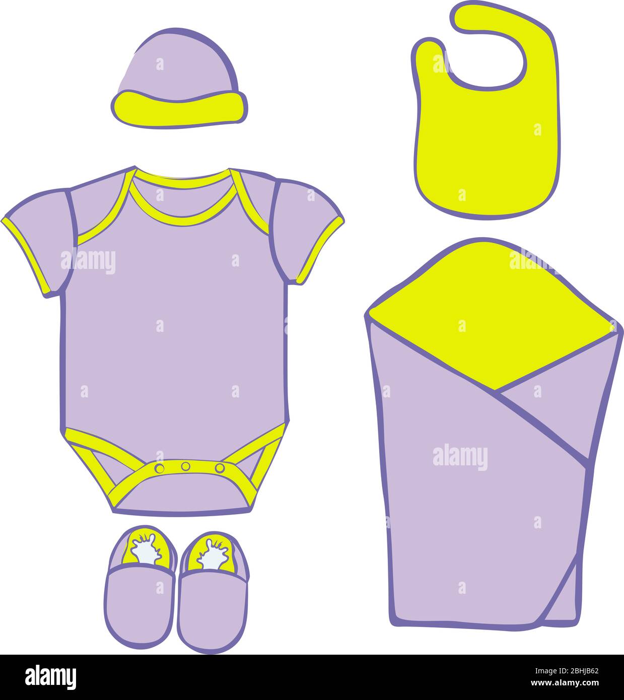 Baby Layette vector illustration Stock Vector Image & Art Alamy
