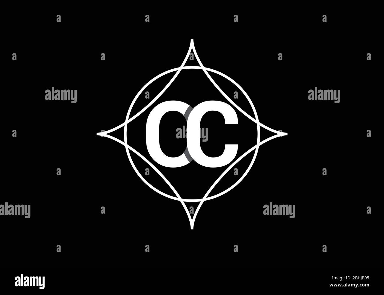 Initial Monogram Letter O C Logo Design Vector Template. OC Letter Logo ...