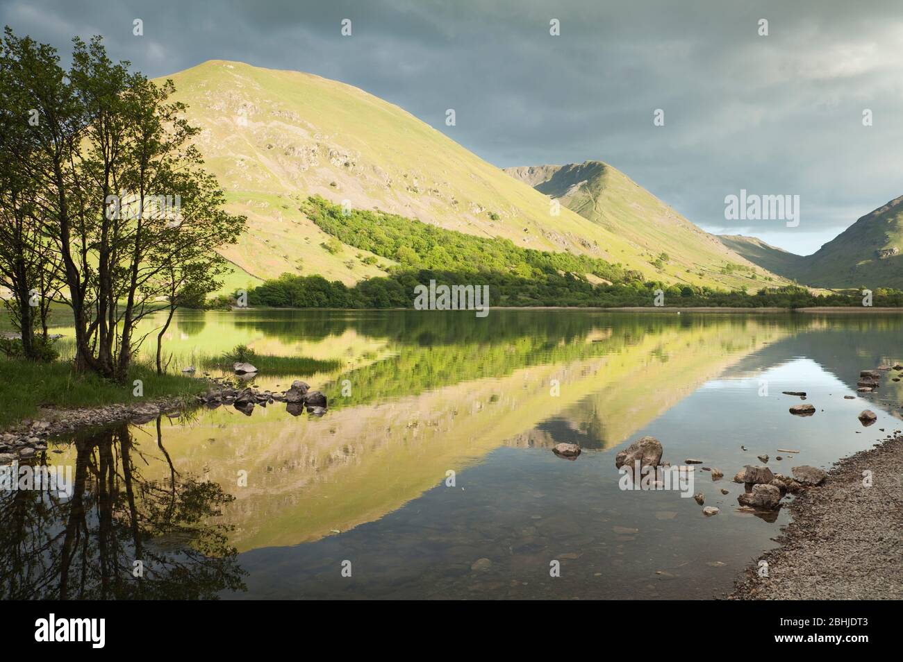 Reflections in Brothers Water, Lake District, UK Stock Photo