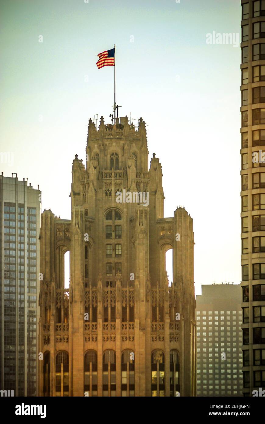 Tribune tower neo gothic architecture hi-res stock photography and ...