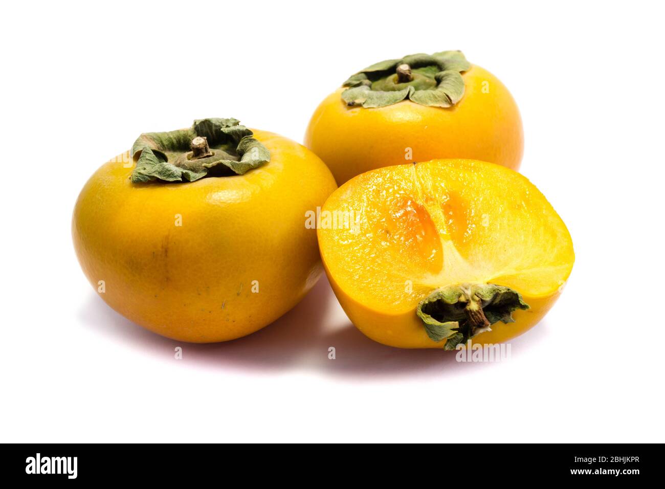 Persimmon isolated on white background Stock Photo